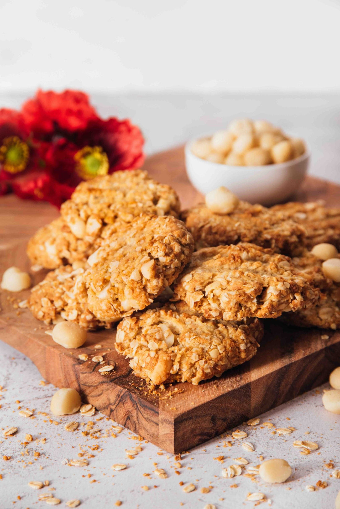 Macadamia Anzac Biscuits