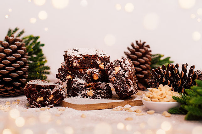 Triple Choc Macadamia Brownie