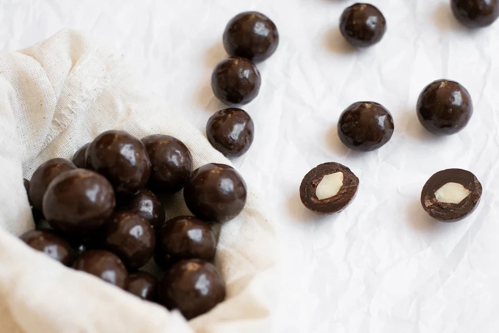 Nutworks premium milk chocolate covered macadamia nuts