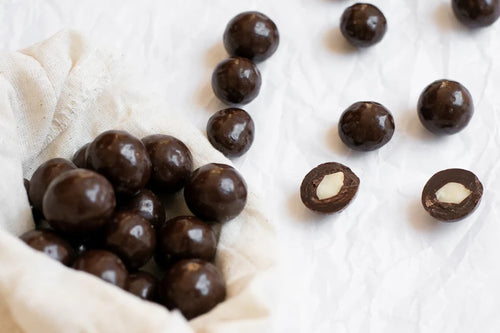 Nutworks premium milk chocolate covered macadamia nuts