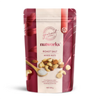 200g Packaging of Nutworks Roast Salt Mixed Nuts on a white background