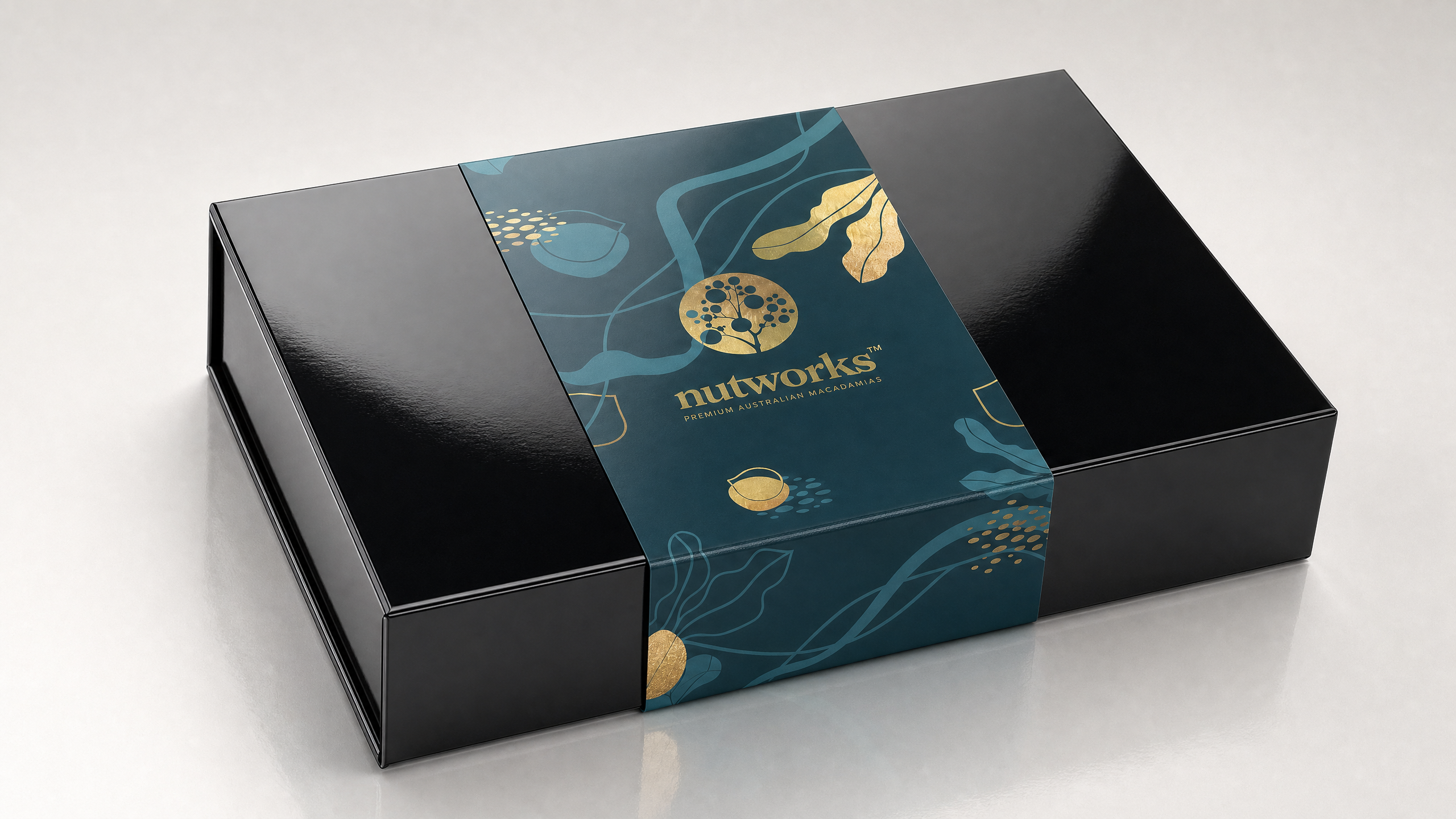 BLACK HAMPER BOX - MEDIUM