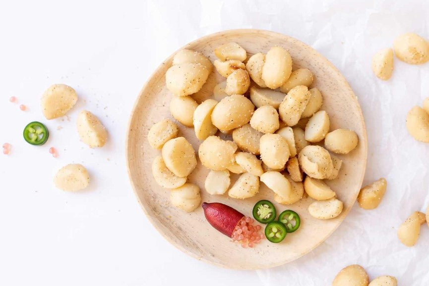 Finger Lime and Jalapeno Macadamia