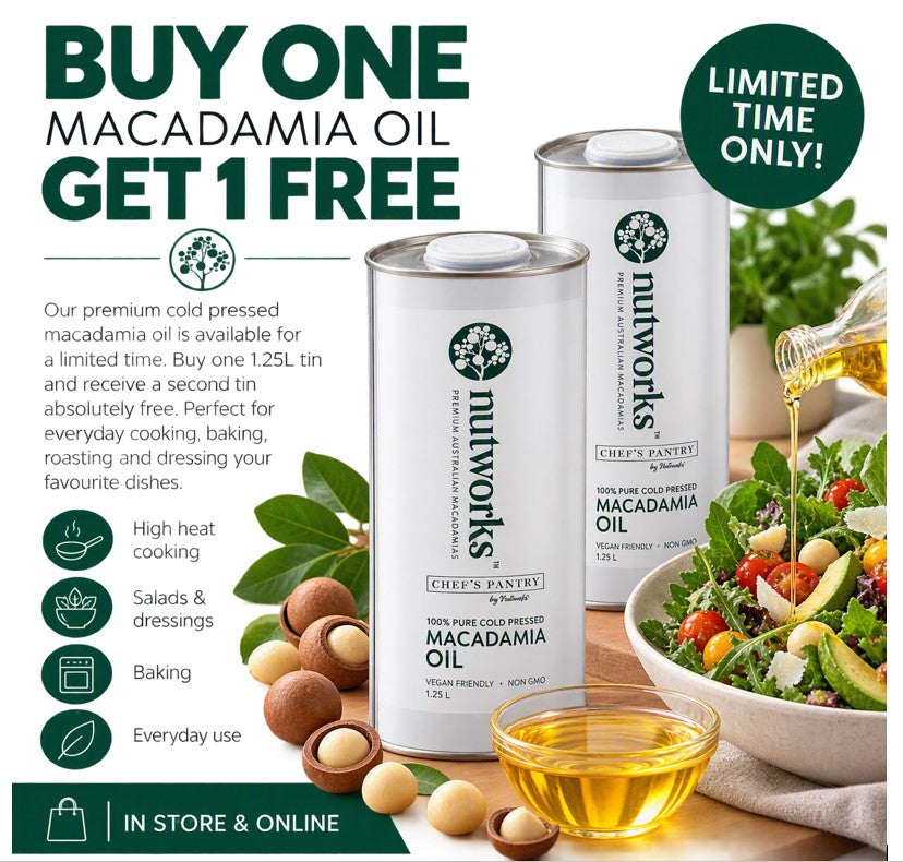 Macadamia Oil 1.25ltr BOGO