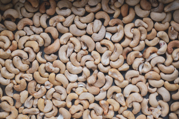 A close-up image of raw cashew nuts photo from Nutworks